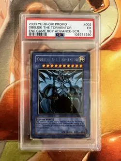 Obelisk The Tormentor Secret Rare GBI-002 PSA Graded 5 Yugioh TCG - Image 1