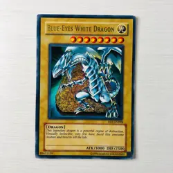 Yugioh Blue-Eyes White Dragon DB1-EN098 Super Rare Lightly Played - Image 1