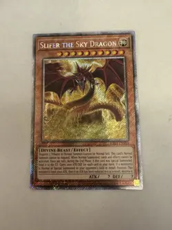 Yugioh: Slifer The Sky Dragon RA03-EN244 (PSR) Platinum Secret Rare NM/M - Image 1