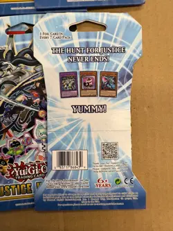 Lot of (8) Yu-Gi-Oh Justice Hunters Sleeved Booster Pack English 1st Edition NEW - Image 3
