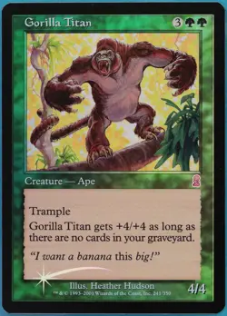 Gorilla Titan FOIL Odyssey NM Green Uncommon MAGIC CARD (ID# 394256) ABUGames - Image 1
