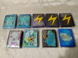 Brand New Pokemon TCG Card Soft Sleeves Various Lot of 9 New Sealed ETB - Image 1