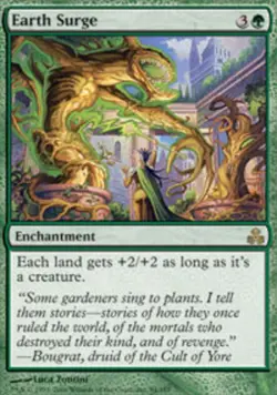 MTG magic cards 1x Earth Surge - Foil Guildpact Light Play, English - Image 1