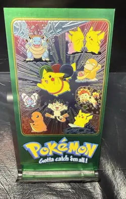 2000 TOPPS PIKACHU & OTHERS 1 OF 5 SERIES 2 TV ANIMATION TIN TOPPER POKEMON CARD - Image 1
