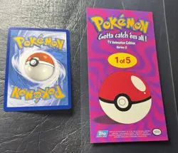 2000 TOPPS PIKACHU & OTHERS 1 OF 5 SERIES 2 TV ANIMATION TIN TOPPER POKEMON CARD - Image 4