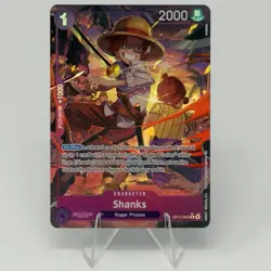 Shanks R OP13-065 Alt Art Carrying On His Will One Piece Card TCG English NM - Image 1