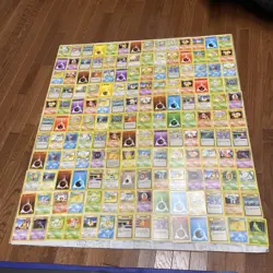 Pokemon Base Set Non Holo Lot of 154 Cards WOTC TCG LP - LP+ Pokemon Nintendo - Image 1