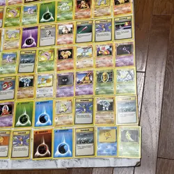 Pokemon Base Set Non Holo Lot of 154 Cards WOTC TCG LP - LP+ Pokemon Nintendo - Image 2
