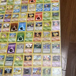Pokemon Base Set Non Holo Lot of 154 Cards WOTC TCG LP - LP+ Pokemon Nintendo - Image 3