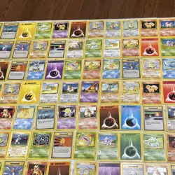 Pokemon Base Set Non Holo Lot of 154 Cards WOTC TCG LP - LP+ Pokemon Nintendo - Image 5