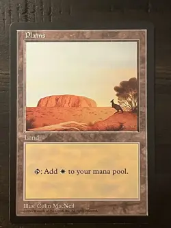 Plains (APAC Blue Australia) Promo LP Special MAGIC MTG CARD 1997 Vintage HTF - Image 1