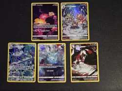 Pokemon Galarian Gallery Lot Of 5 LP SWSH Crown Zenith Character Rare Holo Cards - Image 1