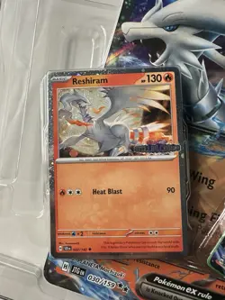 Pokemon TCG Reshiram Ex Promo Card Reshiram #030 #022 Jumbo Stamped - Image 2