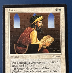 MtG Arabian Nights Edition: Piety (Dark Mana Symbol) - Set of 4 Cards - Image 2