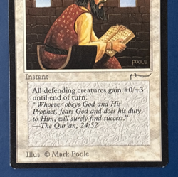 MtG Arabian Nights Edition: Piety (Dark Mana Symbol) - Set of 4 Cards - Image 3