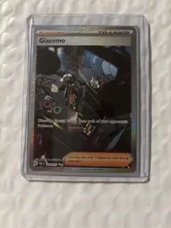 Pokemon TCG Giacomo Paldea Evolved Special Illustration Rare Card 267/193 - Image 1