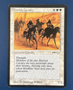 MtG Arabian Nights Edition: Moorish Cavalry (Dark Mana Symbol) - Set of 4 Cards - Image 1