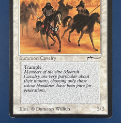 MtG Arabian Nights Edition: Moorish Cavalry (Dark Mana Symbol) - Set of 4 Cards - Image 3