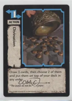 1998 Xena Warrior Princess Collectible Card Game 1st Edition Divination #3 - Image 1