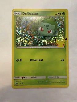 Pokemon Bulbasaur Promo 1/25 McDonald's 25th Anniversary Card Holographic - Image 1