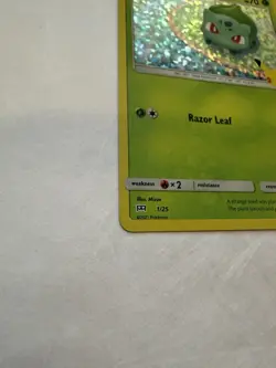 Pokemon Bulbasaur Promo 1/25 McDonald's 25th Anniversary Card Holographic - Image 3