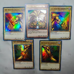 Exodia the Forbidden One YGLD Complete Set NM 1st Ed Holo Foil Yugioh Cards - Image 1