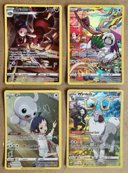 Pokemon Trainer Gallery Cards - Oranguru, Wyrdeer, Castform, Ariados - 2022 NM - Image 1
