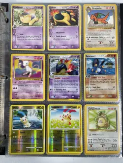 Pokemon Card Collection VTG Binder Holo Rare WoTC Delta Typhlosion Mew Pikachu - Image 1