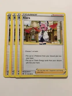 Pokemon Card Chilling Reign 4x Playset Klara 145/198 - Image 1
