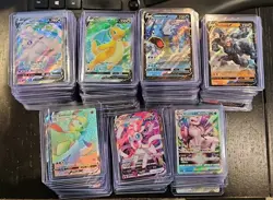 Lot of 150 Pokemon Cards V / VMAX / VSTAR / Rainbows / Rares Modern Collection - Image 1