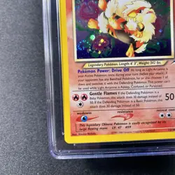 CGC 9 MINT Light Arcanine 2002 Neo Destiny 12/105 Holo SWIRL Pokemon Card psa - Image 3