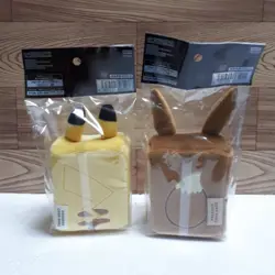 Pokemon Card Game Plush Deck Box Case Pikachu & Eevee Pokemon Center NEW Japan - Image 2