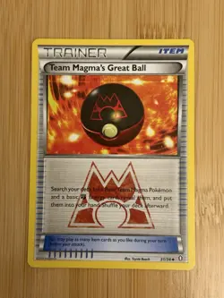 Pokemon TCG Team Magma's Great Ball Uncommon Card 31/34 Double Crisis - Image 1