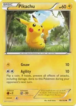 Pikachu 48/162 Common XY - BREAKthrough Non Holo Pokemon Card - Image 1