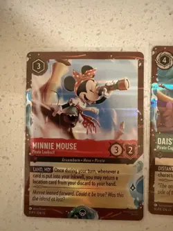 Disney Lorcana Cruise Line Set Of 5 Extremely Rare Promo Cards Treasure w/ bags - Image 3