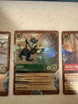 Disney Lorcana Cruise Line Set Of 5 Extremely Rare Promo Cards Treasure w/ bags - Image 4