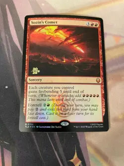 MTG - SOZIN'S COMET - PRERELEASE FOIL - PROMO - NM - AVATAR - MYTHIC - Image 1