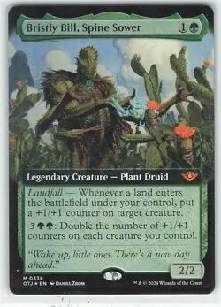 Bristly Bill, Spine Sower (Extended Art) Foil - Outlaws of Thunder Junction - NM - Image 1