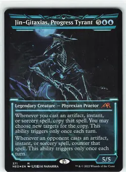 Jin-Gitaxias, Progress Tyrant (Showcase) Foil - Kamigawa: Neon Dynasty (NEO) -NM - Image 1