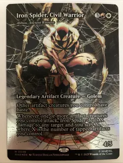 Iron Spider, Civil Warrior - Marvel (MAR) 0039 NM Borderless Foil MTG - Image 1