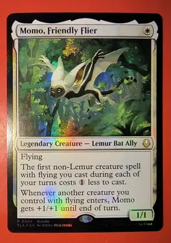 MAGIC, MTG: AVATAR, THE LAST AIRBENDER, RARE, MOMO, FRIENDLY FLIER, P-0394 - Image 1