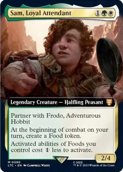 Sam, Loyal Attendant (Extended Art) - Commander: The Lord of the Rings - Image 1