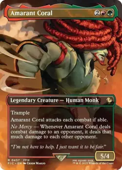 Amarant Coral [Foil] [Borderless] MTG Final Fantasy 457 FIC R Scene Box NM - Image 1