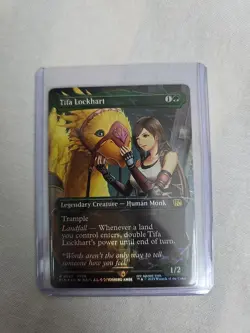 MTG Final Fantasy Tifa Lockhart Borderless Chocobo Track Foil #0567 FIN NM - Image 1
