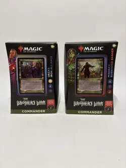 MTG The Brothers' War Commander Decks Iron Alliance + Burnished Banner SEALED - Image 1