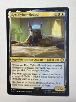 Rex, Cyber-Hound R 0017 - MTG Universes Beyond: Fallout (PIP) - Image 1