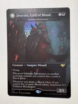 Dracula Lord of Blood Borderless FOIL NM Crimson Vow Magic the Gathering MTG - Image 1