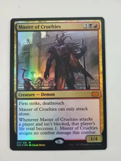 Magic The Gathering Master of Cruelties Foil 2x2 251/331 MTG NM - Image 1