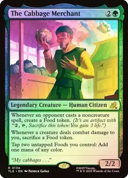 FOIL MTG The Cabbage Merchant R Avatar: The Last Airbender 0134 Near Mint NM - Image 1