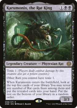 Karumonix, the Rat King - 98 - Phyrexia: All Will Be One- Near Mint - MTG - Image 1
